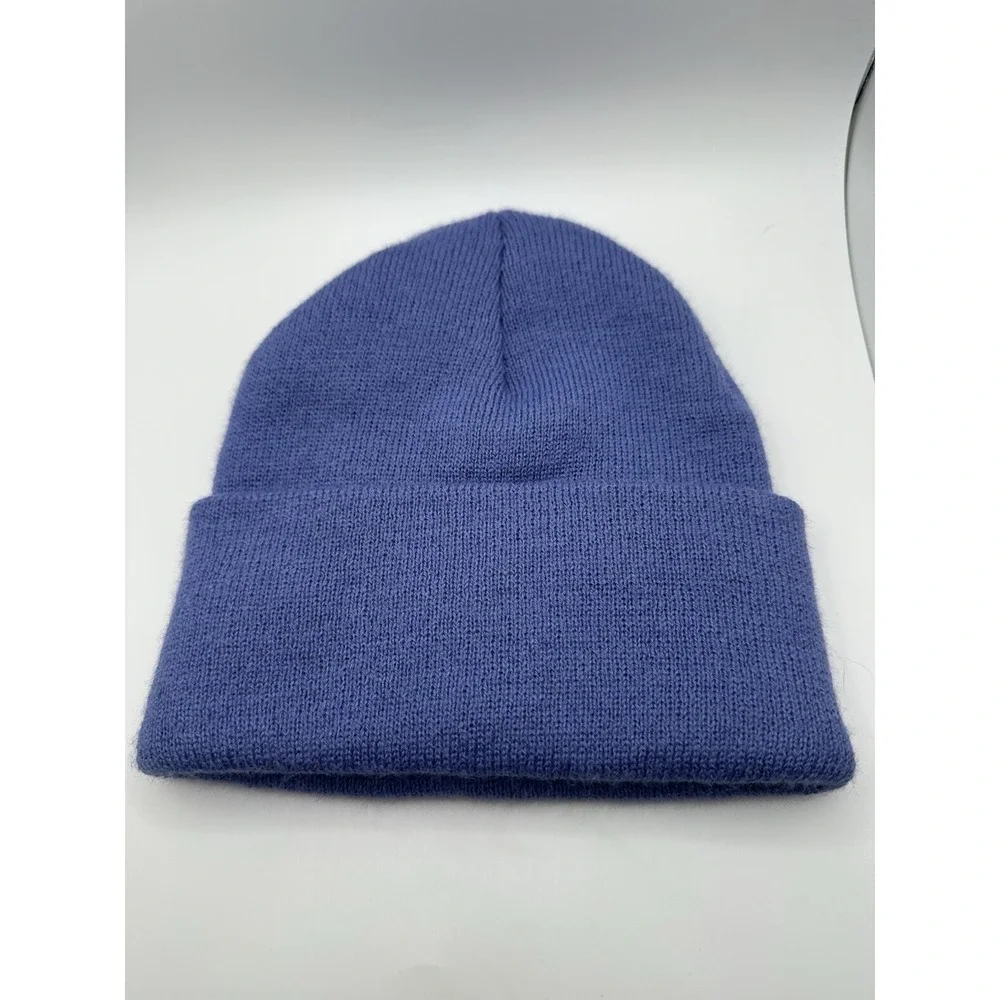 Carhartt Hat Beanie Youth One Size Purple Blue‎ Knit Stocking Cap Work Wear